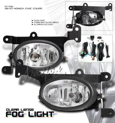 Honda Civic Option Racing Fog Light Kit - 28-20186