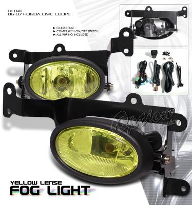 Honda Civic Option Racing Fog Light Kit - 28-20187