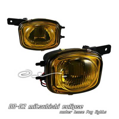 Mitsubishi Eclipse Option Racing Fog Light Kit - Amber - 28-35148