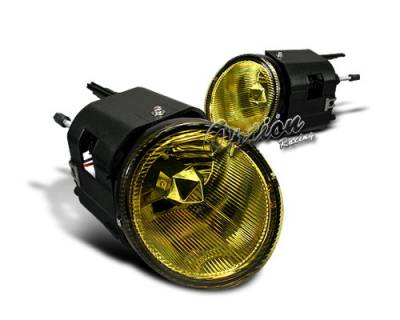 Nissan Maxima Option Racing Fog Light Kit - Yellow Lens - 28-36155