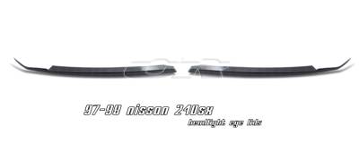 Nissan 240SX Option Racing Headlight Eyelids - 49-36117