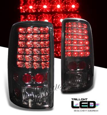 Chevrolet Suburban Option Racing LED Taillights - Smoke Full LED Version - 75-19248