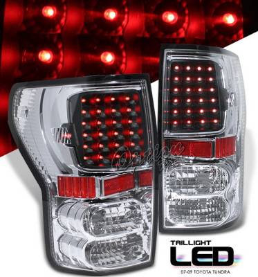 Toyota Tundra Option Racing LED Taillights - Black - 75-44330