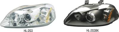 Honda Civic Pilot Chrome Projector Headlight - Pair - HL-203