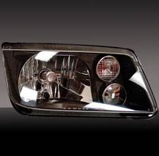 Volkswagen Jetta Pilot Black Headlight with Fog Light - Pair - HL-751BK