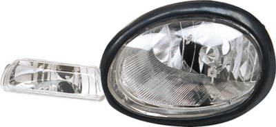 Dodge Neon Pilot Black Headlight - Pair - HL-802MR