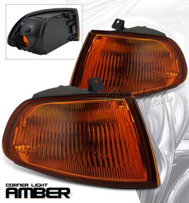 Honda Civic Option Racing Corner Light - JDM Vision - Amber - HW-06016-A