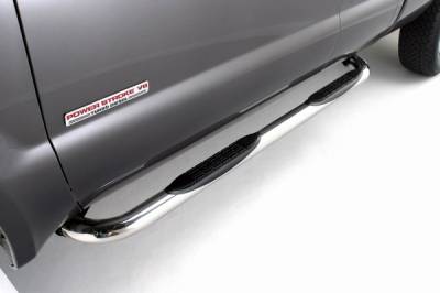 Jeep Liberty ICI 3 Inch Cab Length Stainless Nerf Bar - NERF64JPX
