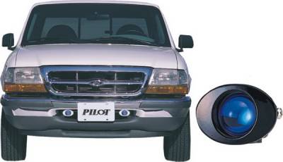 Ford Ranger Pilot Remote Fog Driving Light Kit - Blue - Pair - PL-125B