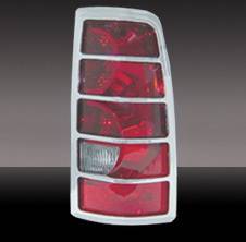 GMC CK Truck Pilot Chrome ABS Taillight Cover - Pair - SDL-101