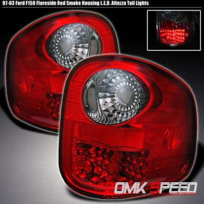 RED LED FLARESIDE  Tail lights Smoke