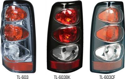 Chevrolet Silverado Pilot Chrome Taillight - Pair - TL-603