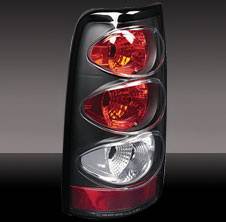 Chevrolet Silverado Pilot Black Taillight - Pair - TL-608BK