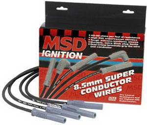 Ford Mustang MSD Ignition Wire Set - Black Super Conductor - 32203