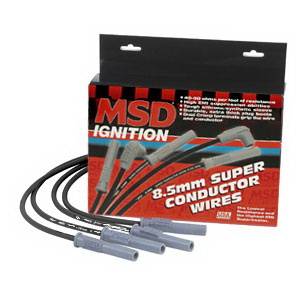 Honda Prelude MSD Ignition Wire Set - Black Super Conductor - 32383