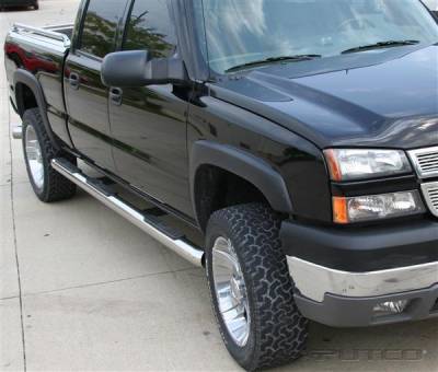 Chevrolet Silverado Putco Boss Bar Side Steps - Wheel to Wheel - 44132