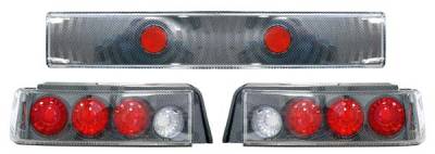 Euro Taillights with Carbon Fiber Housing - 9842