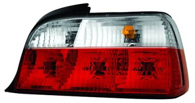 BMW 3 Series 2DR IPCW Taillights - Crystal Eyes - Crystal Diamond Red & Clear - 1 Pair - 3403C