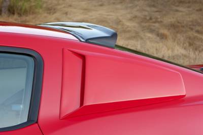 Ford Mustang Xenon Quarter Window Scoop Kit with Black Vinyl Inserts - Left & Right - 12760