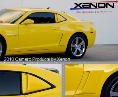 Chevrolet Camaro Xenon Rear Lower Body Scoop Kit with Black Inserts - Left & Right - 12900