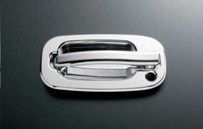 All Sales Billet Door Bucket Handles - Left Side with Lock and Right Side without Lock - 907