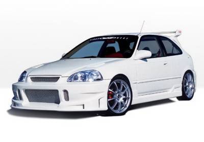 Honda Civic HB Wings West Tuner Type I Complete Body Kit - 4PC - 890503