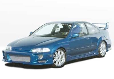 Honda Civic 2DR VIS Racing Revolver Body Kit - 4PC - With 7PC Extreme Fender Flares - 890695