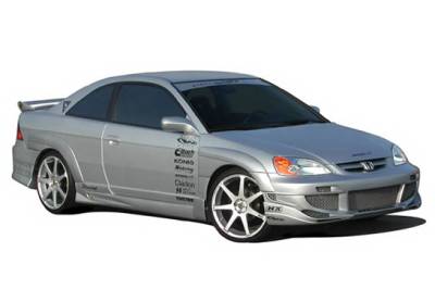 Honda Civic 2DR Wings West Avenger Body Kit with Extreme Flares - 4PC - 890728