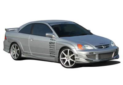 Honda Civic 2DR VIS Racing Avenger Body Kit - 4PC - With 7PC Extreme Fender Flare - 890728