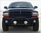 Dodge Dakota AVS Bugflector II Hood Shield - Smoke - 3PC - 25923