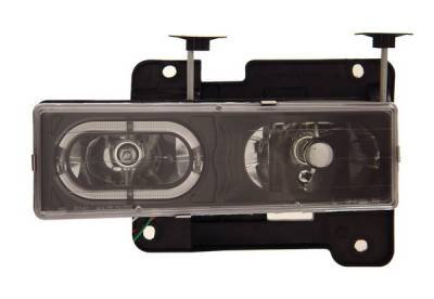 Chevrolet Tahoe Anzo Headlights - Crystal with Halo Black - 111007