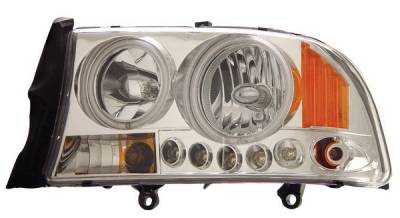 Dodge Dakota Anzo Headlights - Crystal Clear with Amber Reflectors - 1PC - 111059