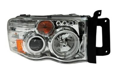 Dodge Ram Anzo Projector Headlights - G2 with Halo CCFL - Chrome - 111165