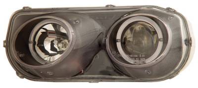 Acura Integra Anzo Projector Headlights - with Halo Black - 121003