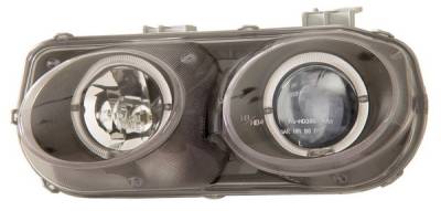 Acura Integra Anzo Projector Headlights - with Halo Black - 121005