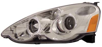 Acura RSX Anzo Projector Headlights - with Halo Chrome - 121008