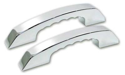 Pro-One Smooth Chrome Billet Hood Handles - Pair - H30020SC