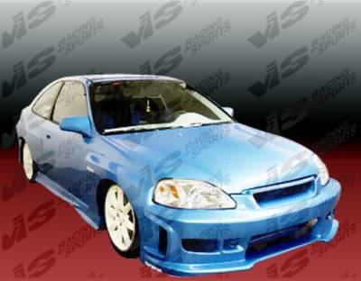 Honda Civic 2DR VIS Racing Z1 boxer Full Body Kit - 99HDCVC2DZ1-099