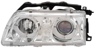 Honda Civic Anzo Projector Headlights - with Halo Chrome - 121074