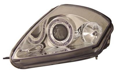 Mitsubishi Eclipse Anzo Projector Headlights - with Halo Chrome - 121094