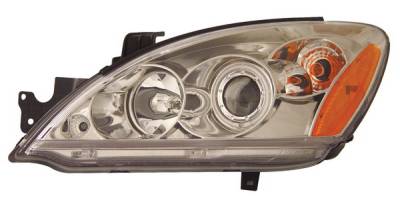 Mitsubishi Lancer Anzo Projector Headlights - with Halo - CCFL - Chrome - 121103