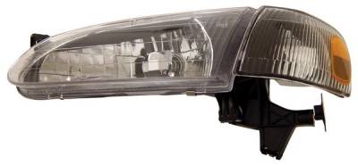 Toyota Corolla Anzo Headlights - Crystal & Black - 121131