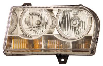 Chrysler 300 Anzo Headlights - Crystal & Chrome with Halo - CCFL - 121137