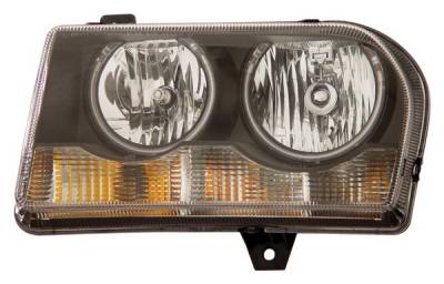 Chrysler 300 Anzo Headlights - Crystal & Black with Halo - CCFL - 121138