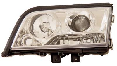 Mercedes-Benz C Class Anzo Projector Headlights - Chrome & Clear - 121158