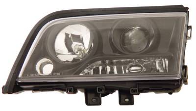 Mercedes-Benz C Class Anzo Projector Headlights - Black - 121188