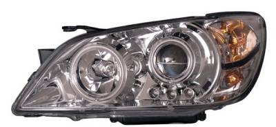 Lexus IS Anzo Projector Headlights - Chrome & Clear with Halos - 121200