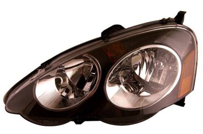 Acura RSX Anzo Headlights - Black & Clear - 121209