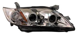 Toyota Camry Anzo Projector Headlights - G2 Chrome & Clear with Halos - 121222