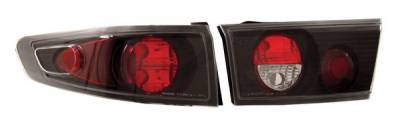 Honda Accord 4DR Anzo Taillights - Black - 221030